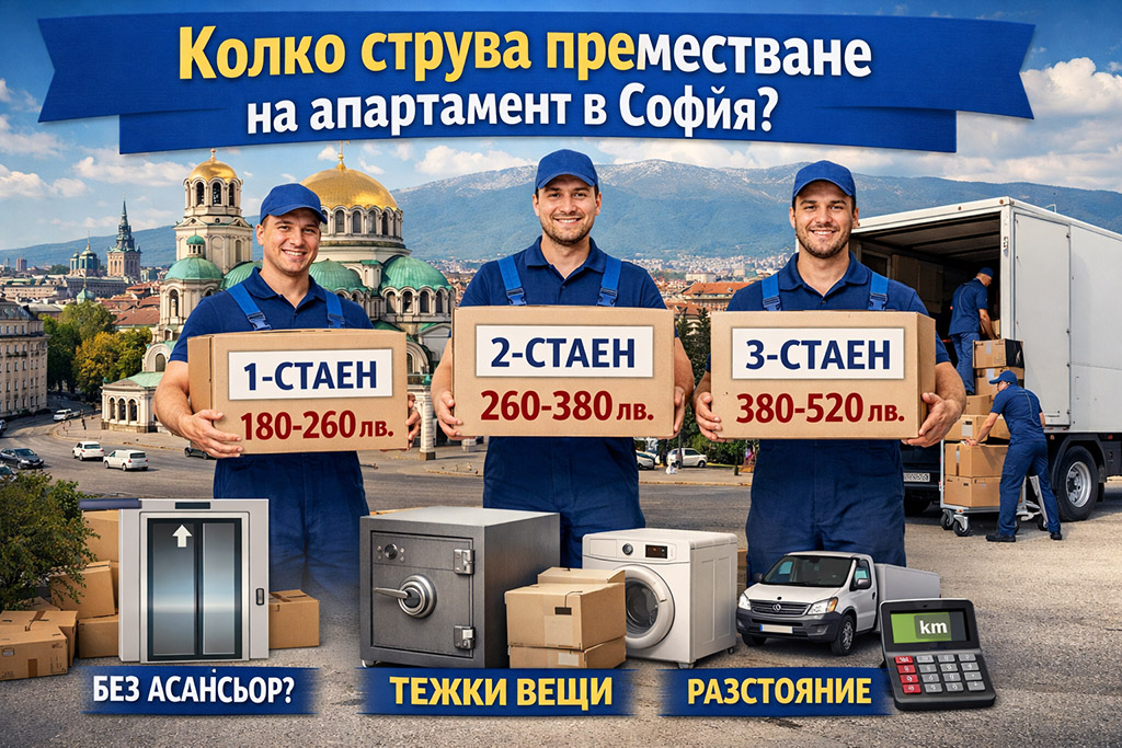 Колко струва преместване на апартамент