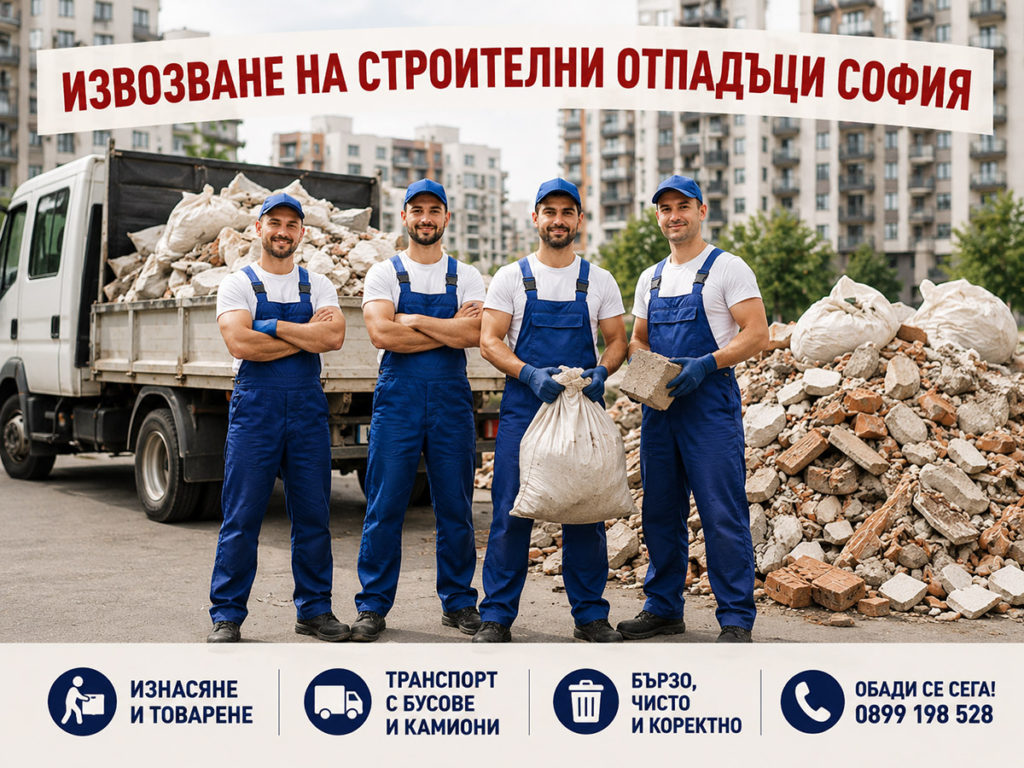 Извозване на строителни отпадъци София